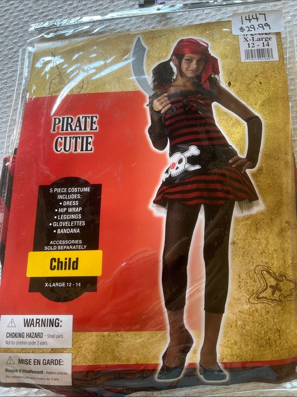 California Costumes Pirate Cutie Costume - NWT - XL 12-14